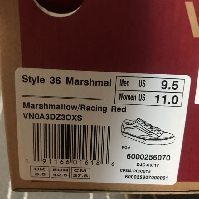 Vans style 36 marshmallow g dragon hotsell