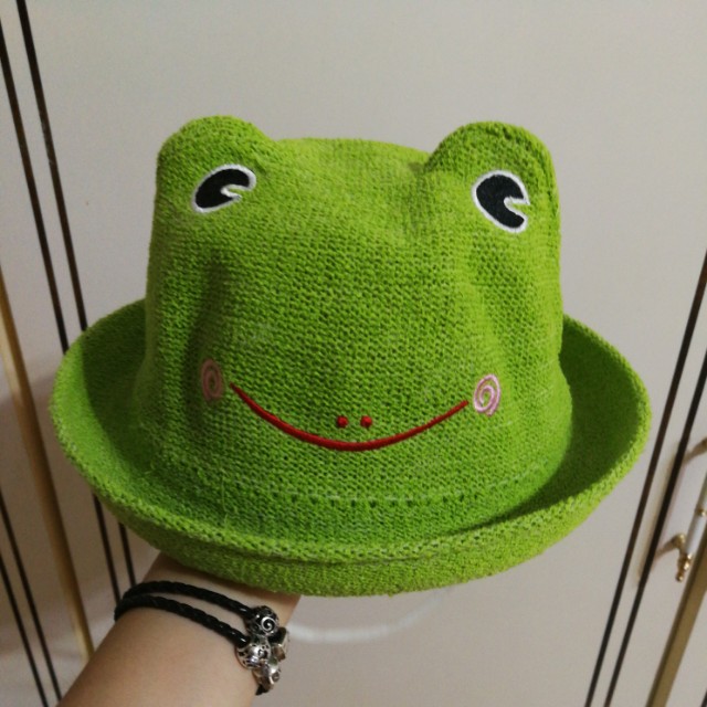 青蛙帽子 兒童帽 造型帽 親子用品 嬰幼兒服裝在旋轉拍賣