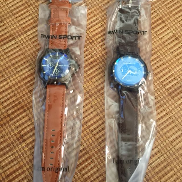 awin sport watch quartz