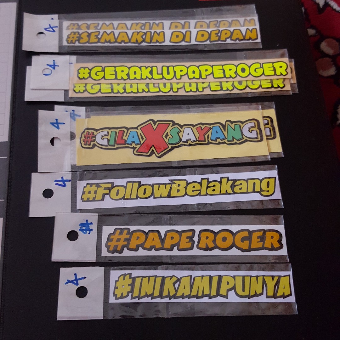 New Stock In 2nd Pics Onwards Bike Stickers Melayu Malay Phrases Sticker Stickers Motorcycles Motorcycle Accessories On Carousell