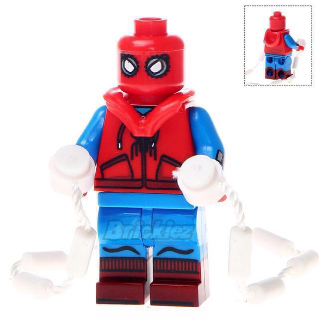 spiderman homemade suit lego