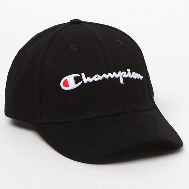 black champion dad hat