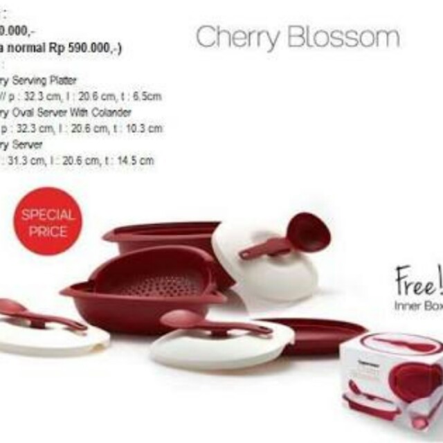 Cherry Blossom Tupperware Disc 50 Kitchen Appliances Di Carousell