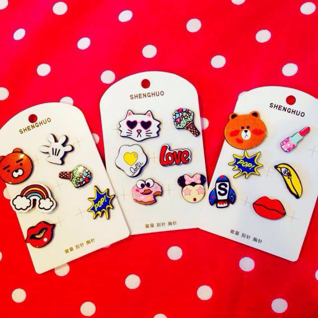 Cute Button Pins Enamel Pins Women S Fashion Accessories On Carousell