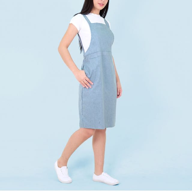 HTP Denim Pinafore Dress (inner not 