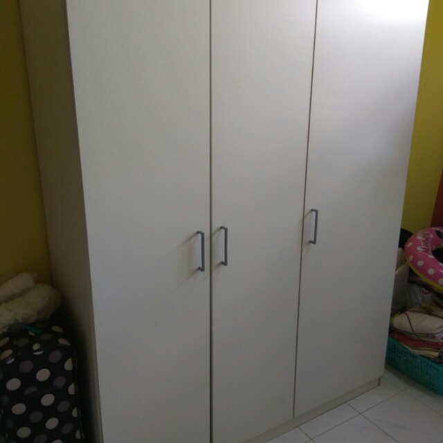Ikea Dombas 3 Door Wardrobe White Home Furniture Furniture On