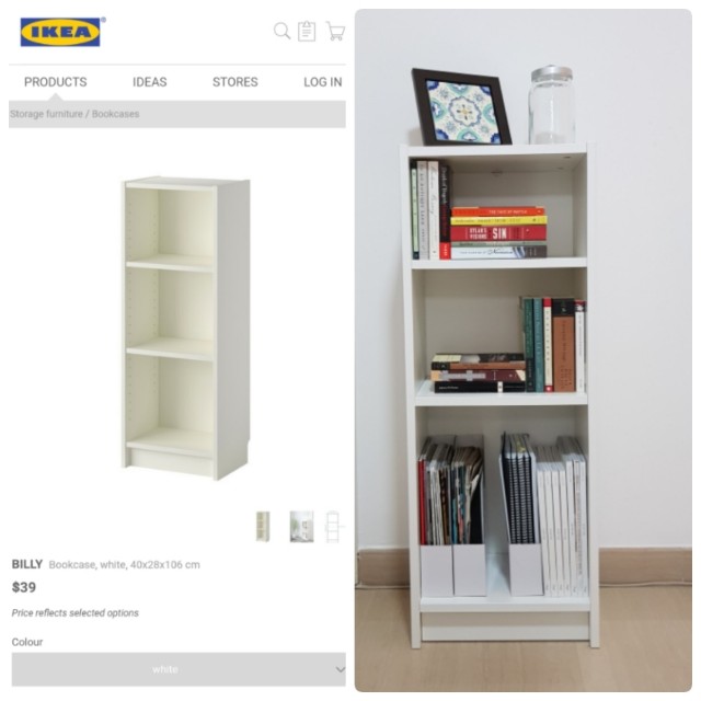 Ikea Small Bookcase Furniture Shelves Drawers On Carousell