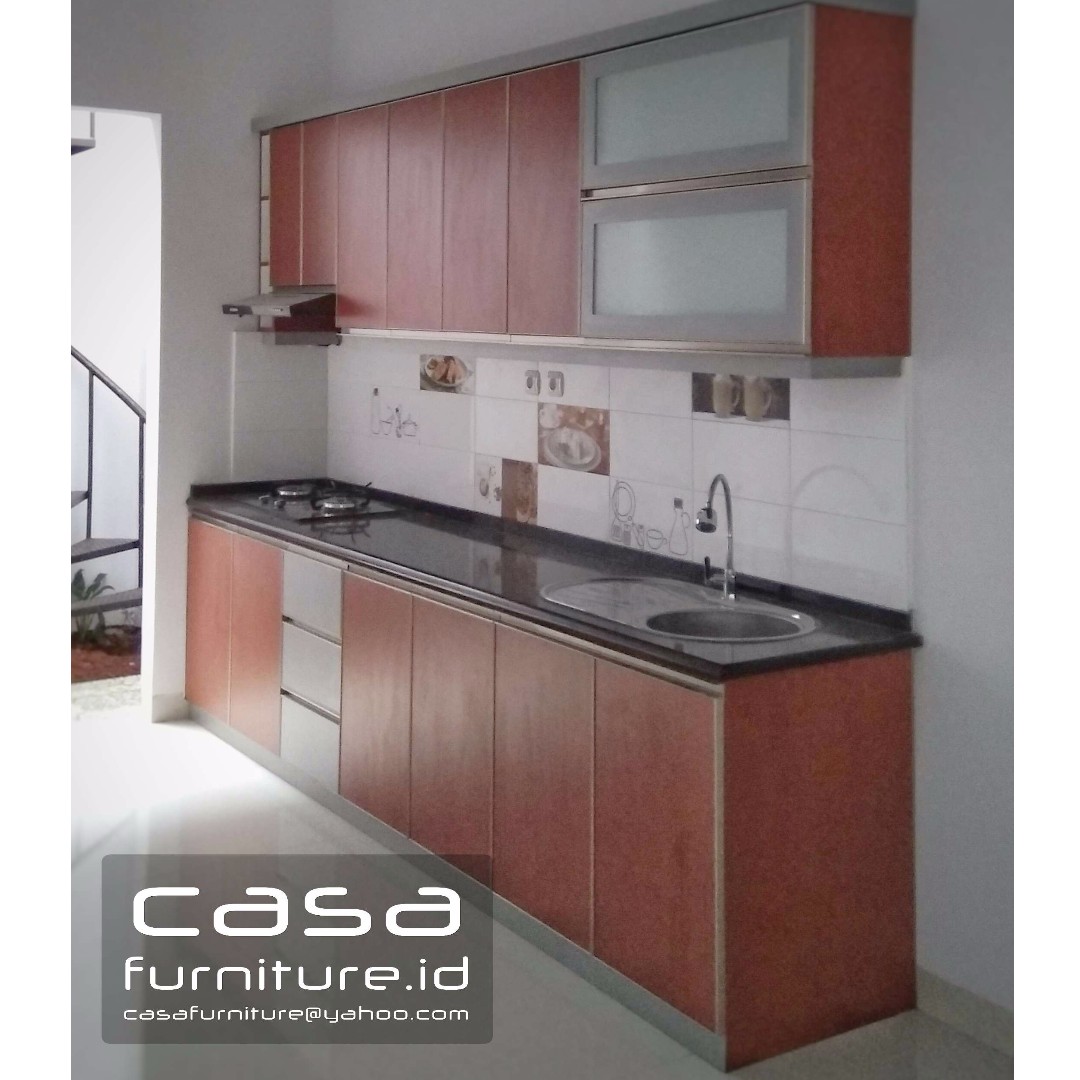  Kitchen  set  minimalis model  lurus top table granit Home 