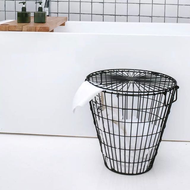 Laundry basket minimalist style, Furniture & Home Living, Home Improvement & Organisation