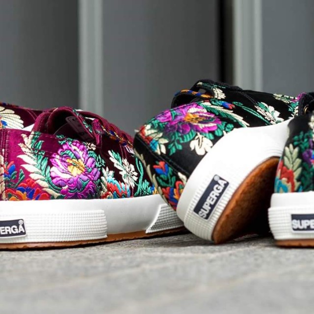 LIMTED EDITION Superga Black Floral 2750 Korelaw Women s
