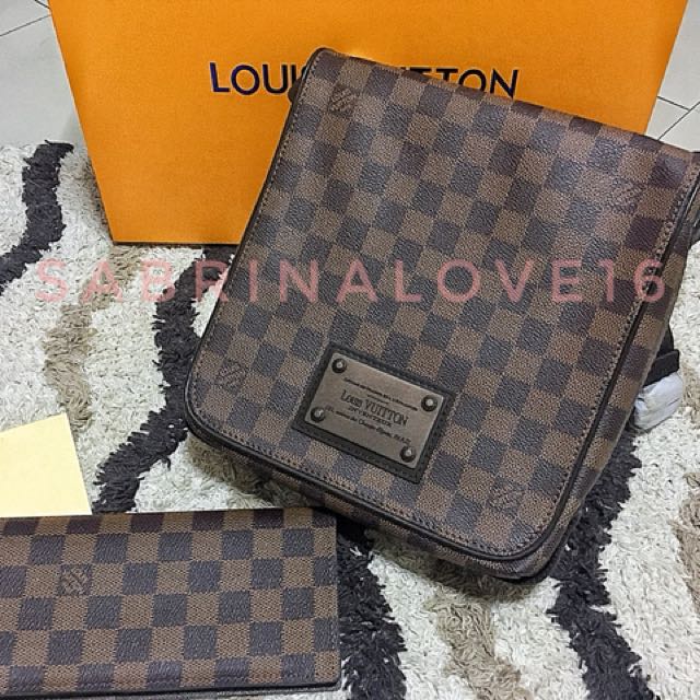 Louis Vuitton Brooklyn MM, Luxury, Bags & Wallets on Carousell