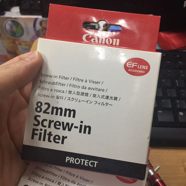 Original Canon 82mm protector filter, Photography, Lens & Kits on Carousell