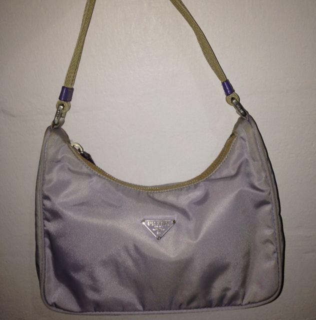 Prada Small Nylon Bag In Lilac Preloved