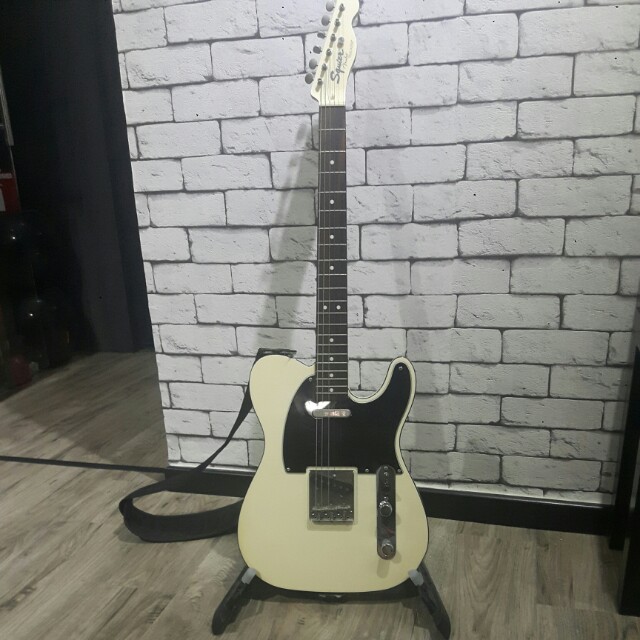 Squier By Fender Classic Vibe Telecaster Custom Ow Comes With Fusion F4 Softcase Music Media Music Instruments On Carousell