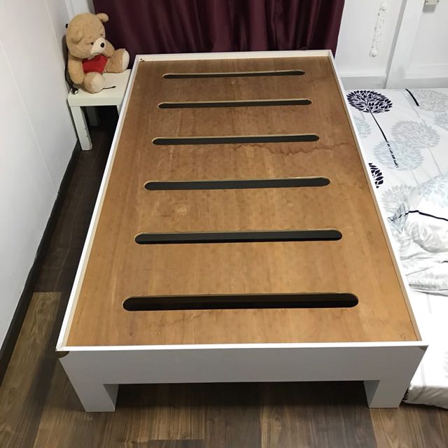 Super single bed with Seahorse Diamond mattress, Furniture & Home