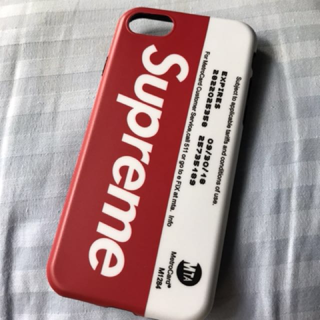 Supreme NY Metrocard iPhone 7/8 mobile case (Category: Other Mobile & Gadget Accessories) located in Singapore. Submitted by bulldog2572 (Listing ID 134025088, Image 1). Description: .