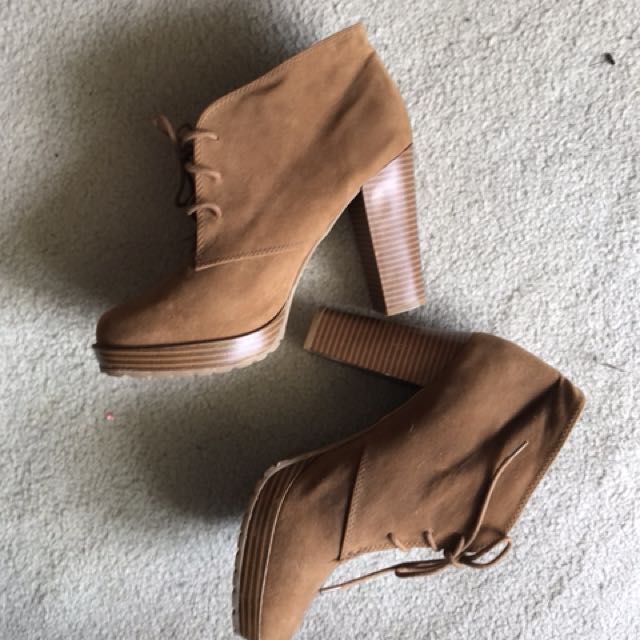 tan suede ankle boots