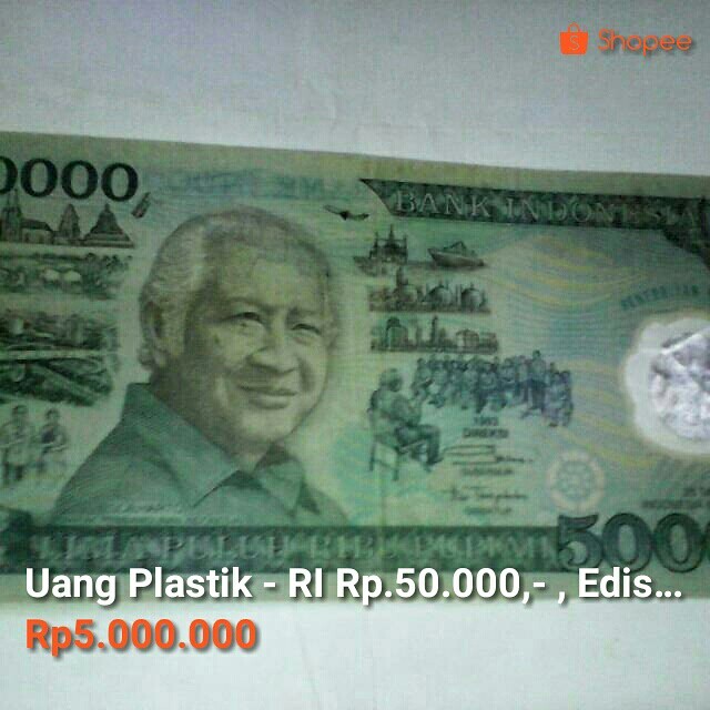 Uang Kuno Plastik Edisi Soeharto Antik Uang Lama Di Carousell