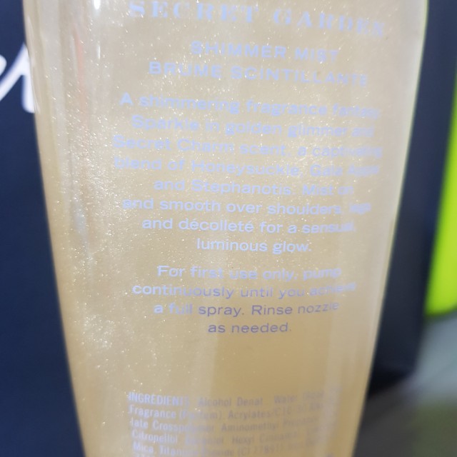 Victoria Secret Shimmer Body Mist (Category: Body Care) located in Las Pinas. Submitted by jamdome (Listing ID 133976091, Image 2). Description: Shipping c/o buyer P60 check photo for level.