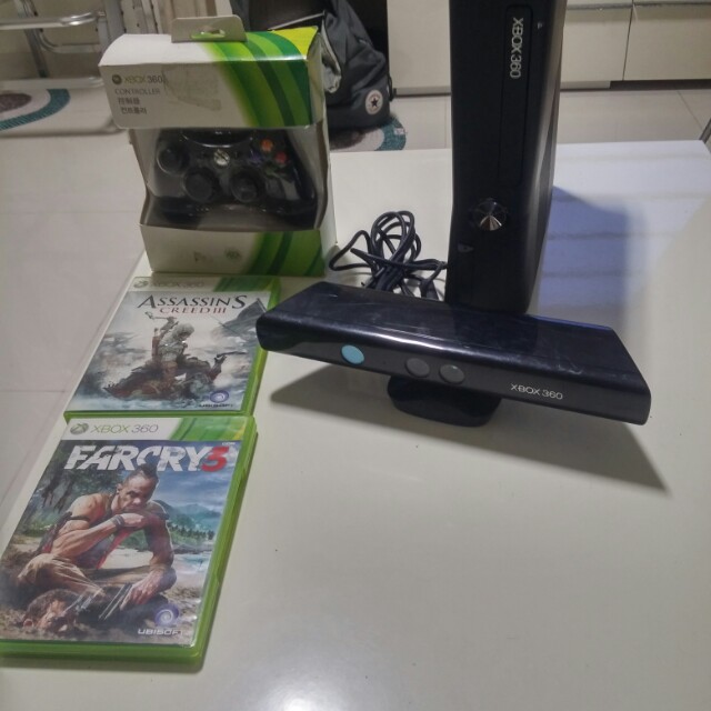 Xbox 360 Slim 250gb With Kinect Bundled With 2 Games Toys Games Video Gaming Consoles On Carousell