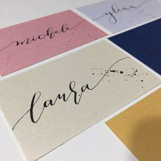 handwritten place cards / gift tags (50mm x 90mm)