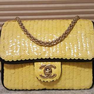 Chanel 限量手工亮片mini coco17公分