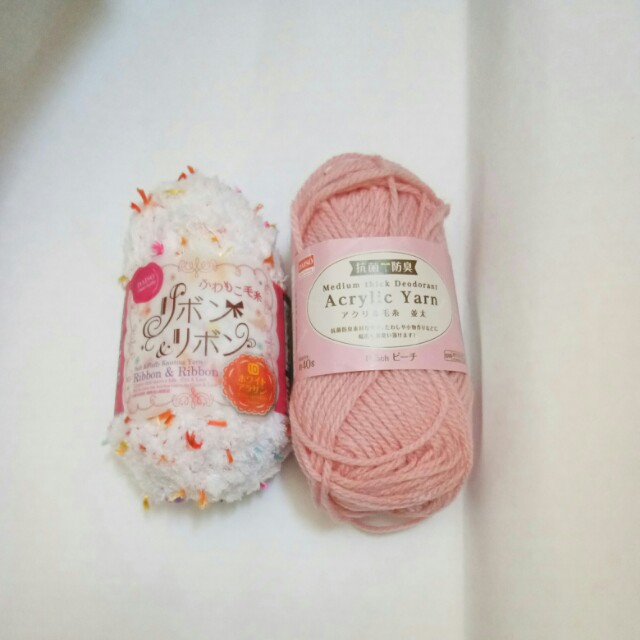 2 Daiso knitting/ crochet yarns, Hobbies & Toys, Stationery & Craft