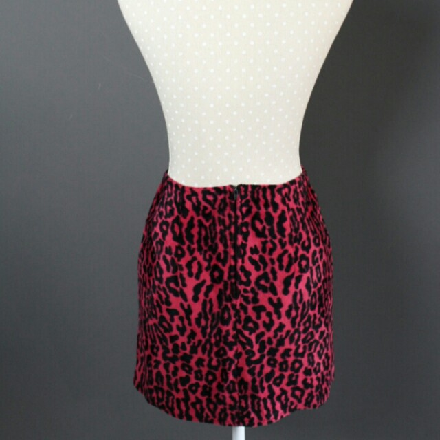 animal print skirt 90s