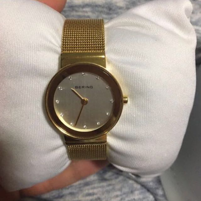 bering gold watch