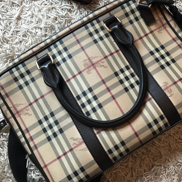 Burberry Laptop Bag, Luxury, Bags & Wallets on Carousell