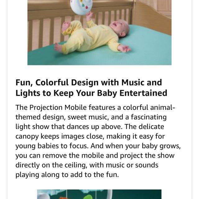 Fisher price Baby Musical Projector Mobile, Babies & Kids, Infant