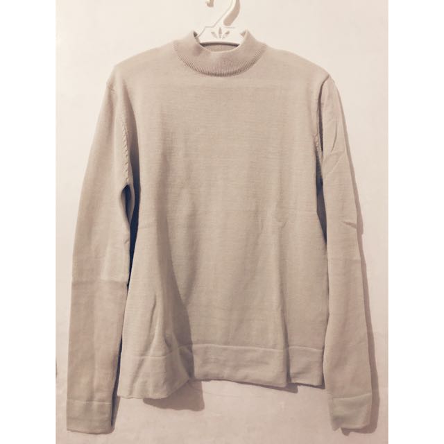 folded neck sweater