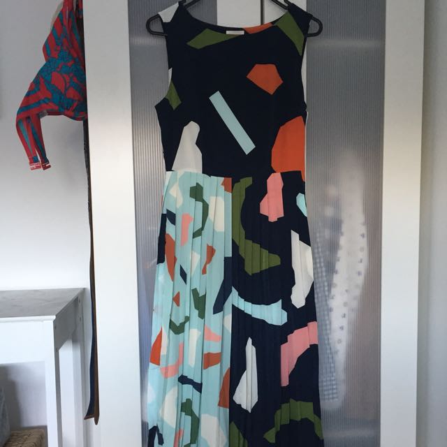 Gorman Jigsaw Pleated Dress Women S Fashion Clothes On Carousell
