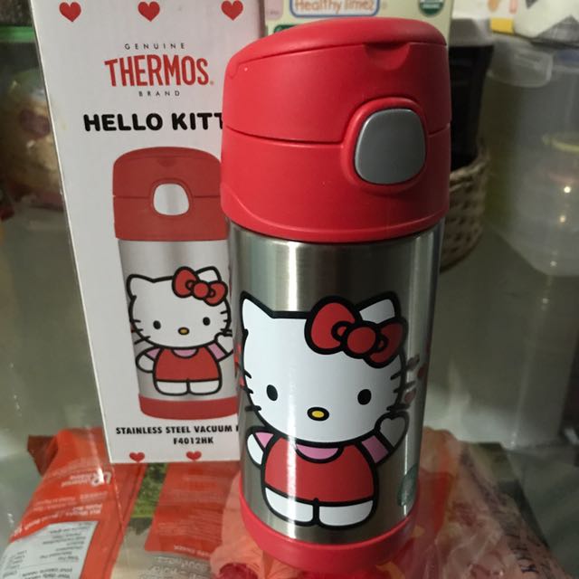 Hello kitty stainless steel vacuum bottle (thermos), Babies & Kids
