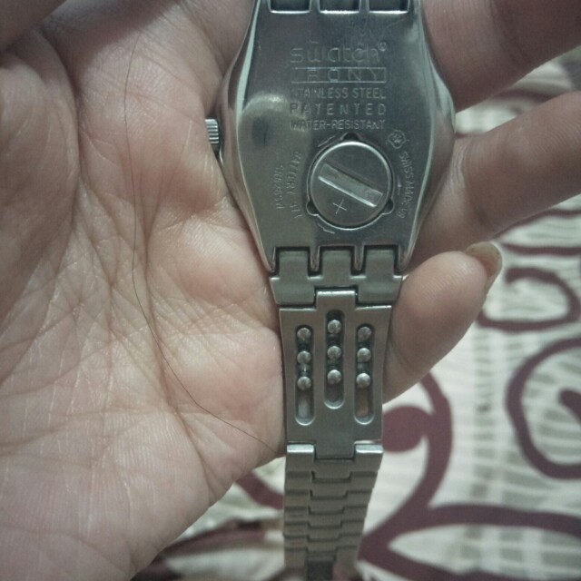 jam tangan swatch irony stainless steel