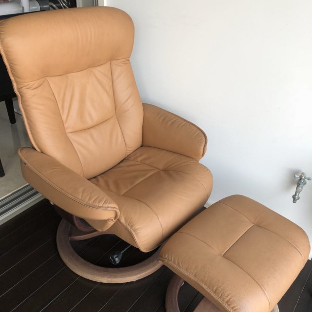Simmons Leather Recliner Chair, Simmons Leather Recliner