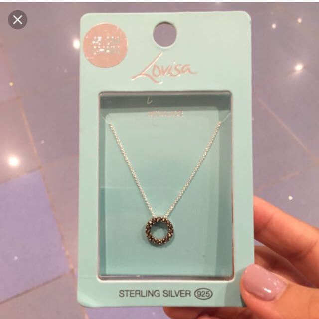 Lovisa Gold Plated Over Sterling Silver Open Circle Pendant Necklace 45cm