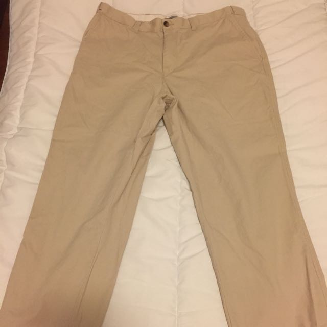Marks Spencer Smart Casual Trousers Beige Men S Fashion