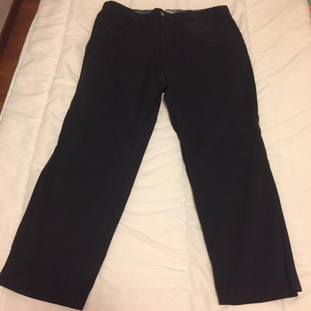 Marks Spencer Smart Casual Trousers Navy Blue Men S Fashion
