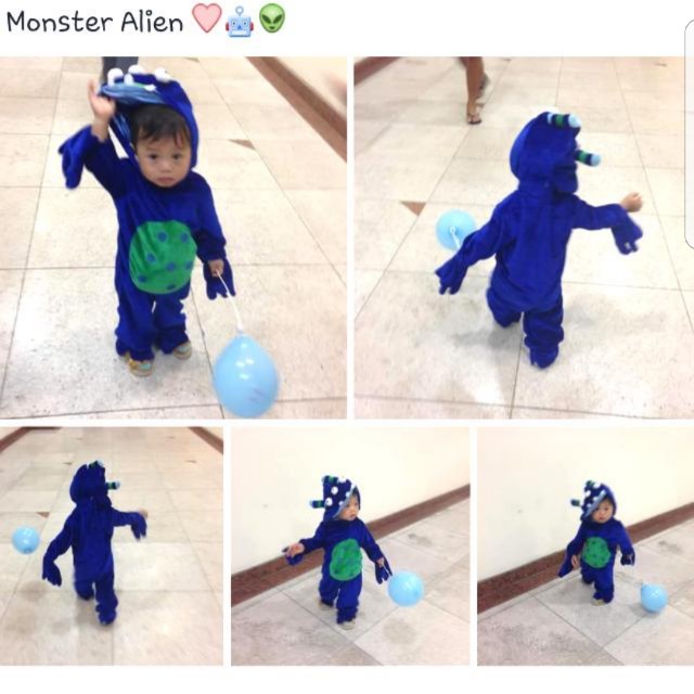 Monster Alien Costume Three Eyes Babies Kids Boys Apparel On Carousell