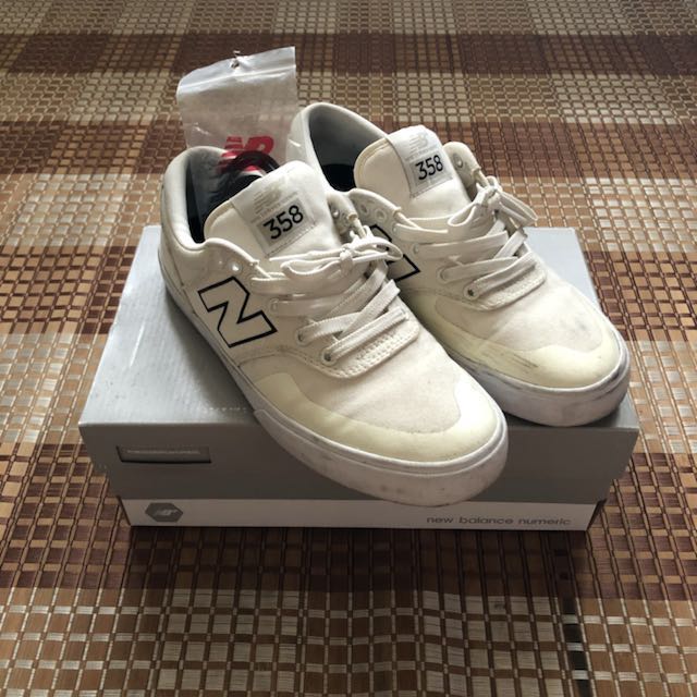 New Balance Numeric Arto 358 / Cloud white with black, Men's Fashion, Footwear, Shoes on Carousell
