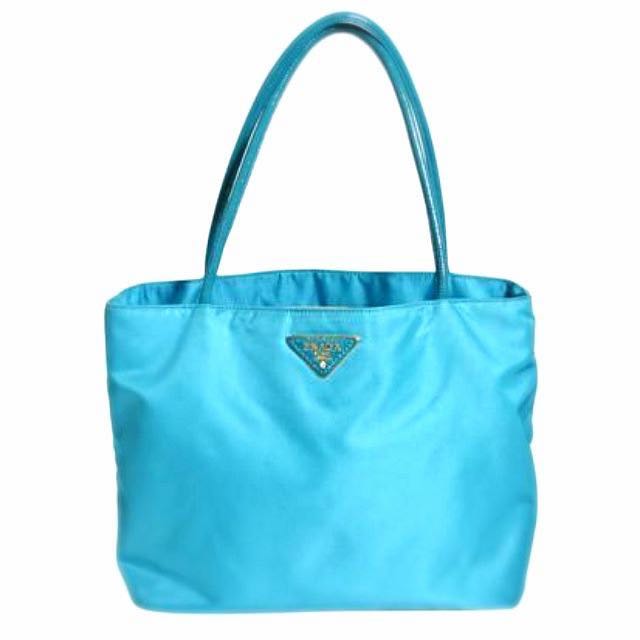 turquoise prada bag
