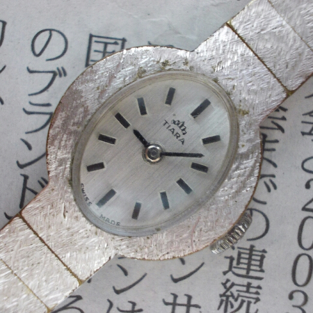 M076-Y2-6180* TIARA Tiara SILVER DART men's self-winding watch wristwatch  present condition goods ③*: Real Yahoo auction salling