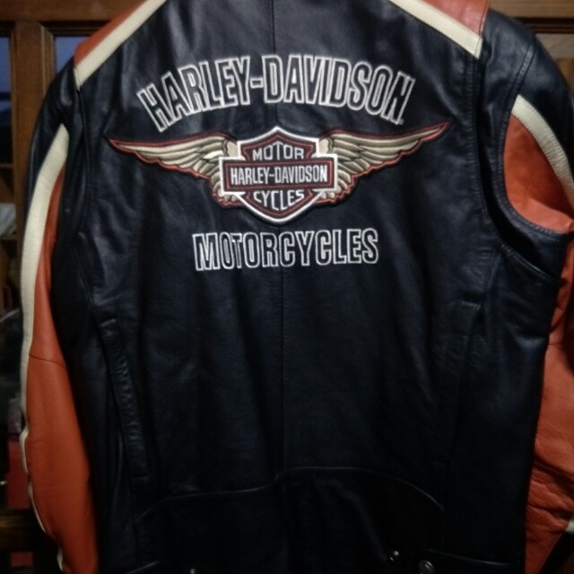 AUTHENTIC Harley Davidson Classic Cruiser Leather Jacket Men s