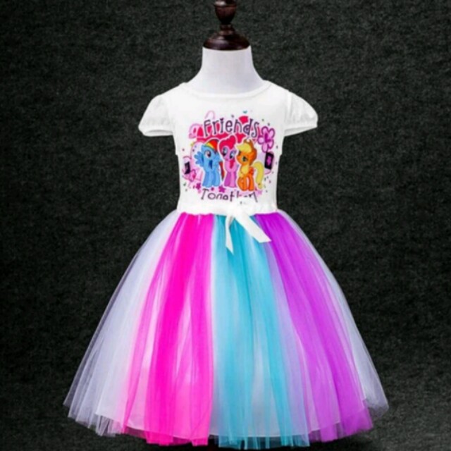 Brand New Ball Gown Girls Clothes Little Pony Kids Dress Fashion
