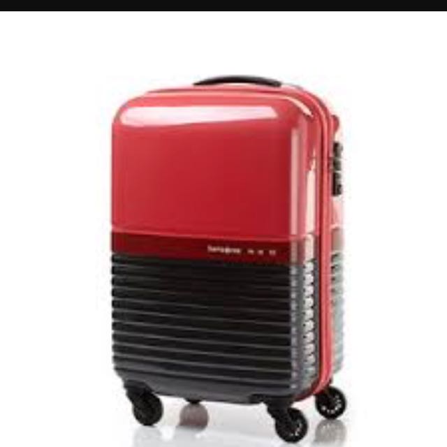 samsonite red luggage