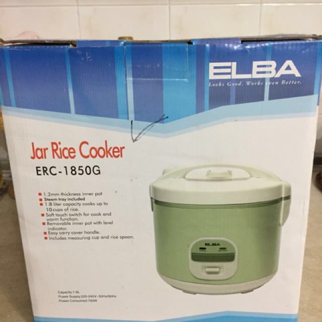 Elba Rice cooker (1.8L capacity), TV & Home Appliances, Kitchen