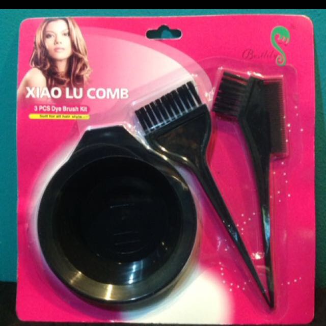 Hair Coloring 3 Pcs Dye Brush Kit Health Beauty Hair Care On Carousell