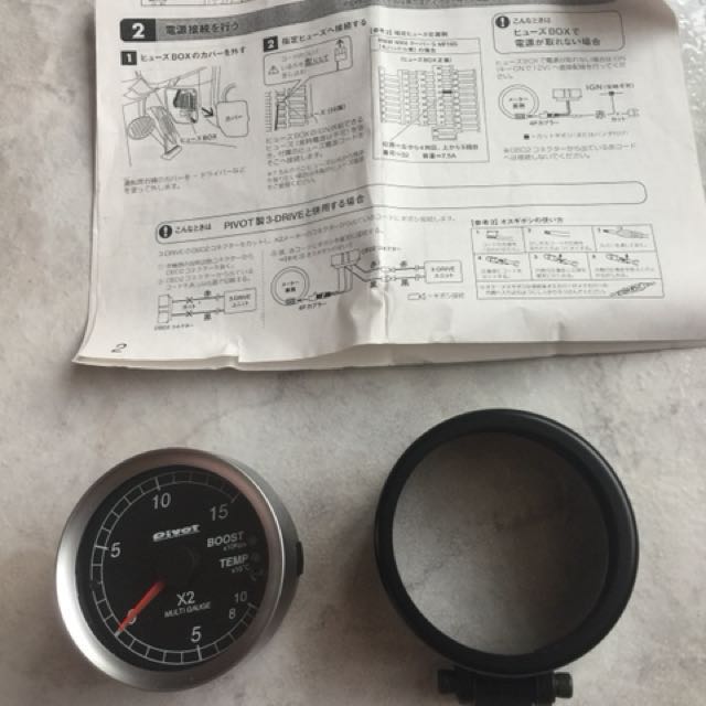 Mini Cooper S JCW Pivot Boost Water Temp Gauge Reserve!, Car