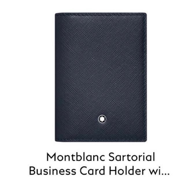 Montblanc Sartorial Business Card holder with Gusset, Men's Fashion